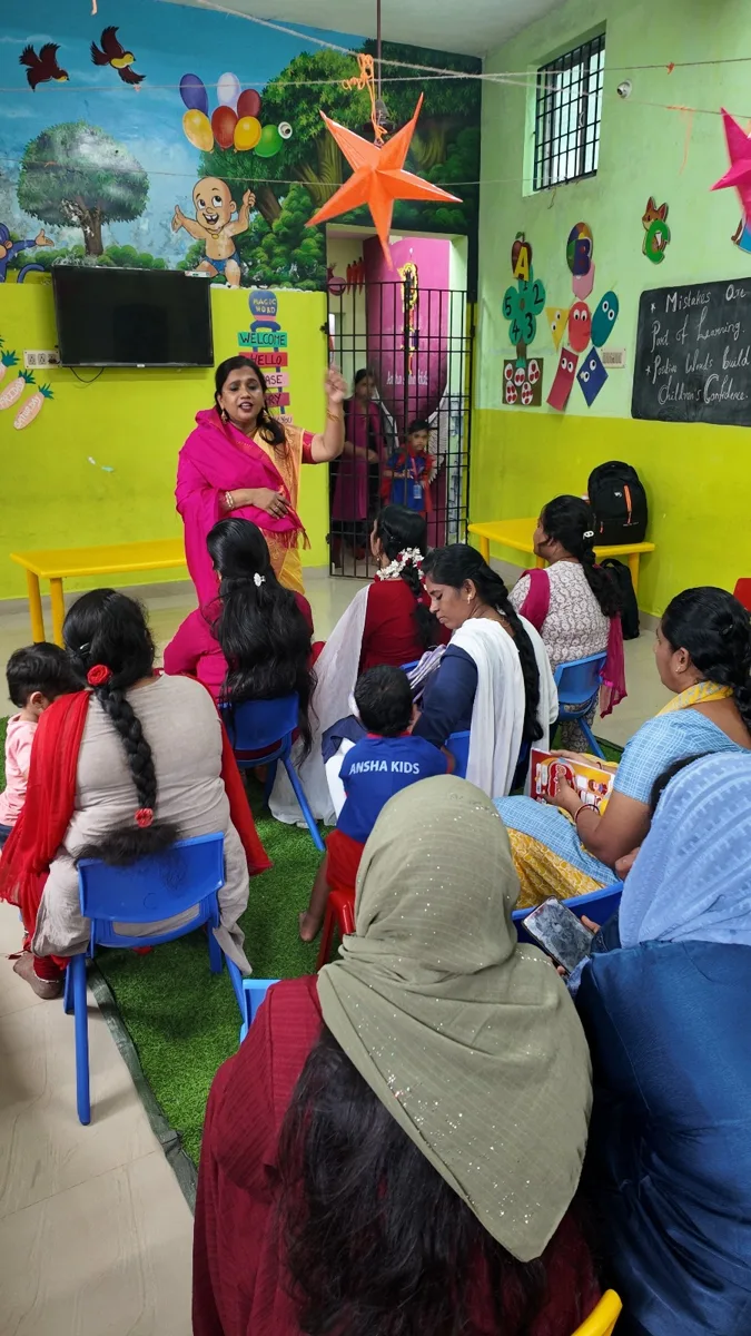 Parent workshop session at Ansha Shine Kids School